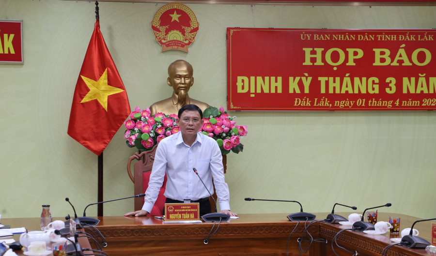 Ông Nguyễn Tuấn Hà, Phó Chủ tịch Thường trực UBND tỉnh Đắk Lắk. (Ảnh: TT) Ông Nguyễn Tuấn Hà, Phó Chủ tịch Thường trực UBND tỉnh Đắk Lắk. (Ảnh: TT)