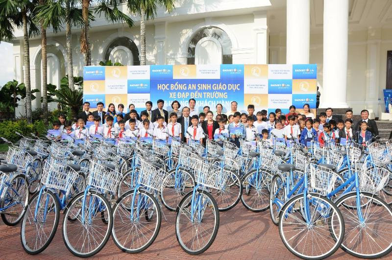 Bảo Việt Nhân thọ phối hợp cùng Quỹ BTTEVN trao 50 xe đạp cho 50 em học sinh hiếu học có hoàn cảnh khó khăn tại tỉnh Vĩnh Long Bảo Việt Nhân thọ phối hợp cùng Quỹ BTTEVN trao 50 xe đạp cho 50 em học sinh hiếu học có hoàn cảnh khó khăn tại tỉnh Vĩnh Long