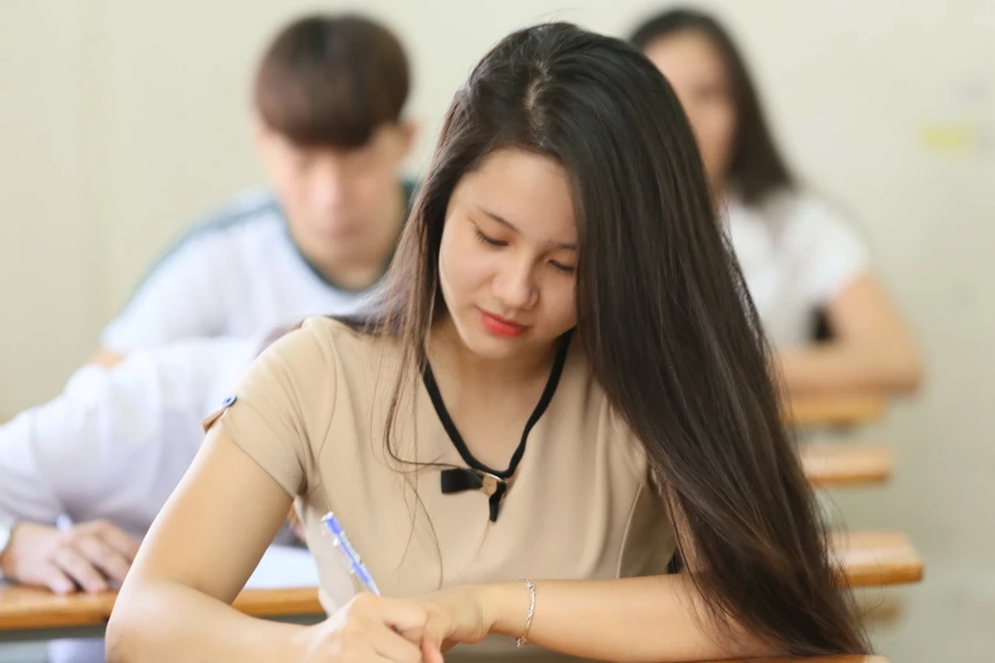 Thí sinh tham dự kỳ thi THPT Quốc gia năm 2015. Ảnh minh họa/internet