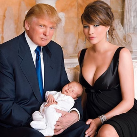 Loạt ảnh ấu thơ của con trai út ông Donald Trump - Ảnh 1 Loat anh au tho cua con trai ut ong Donald Trump - Anh 1