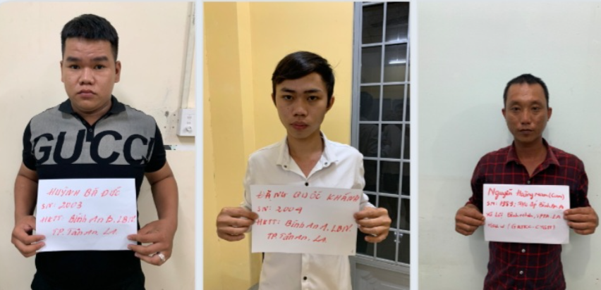 Một số đối tượng có liên quan đến vụ án.