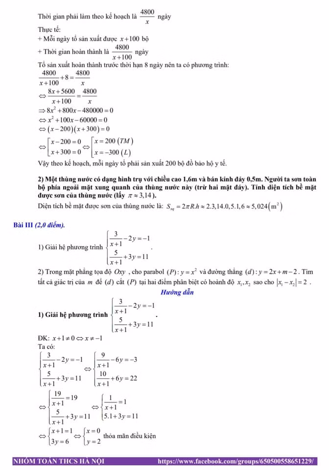 Nhận xét và gợi ý giải đề thi môn Toán kỳ thi tuyển sinh vào lớp 10 Hà Nội ảnh 5
