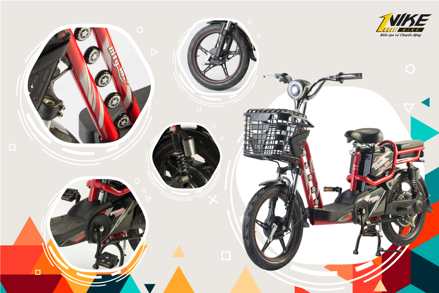 Nâng cấp linh kiện trên dòng Xe đạp điện City