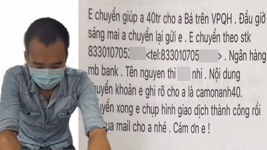 Đối tượng Đặng Thanh Tùng và nội dung email giả mạo lãnh đạo UBND tỉnh Lâm Đồng nhằm thực hiện hành vi lừa đảo chiếm đoạt tài sản.