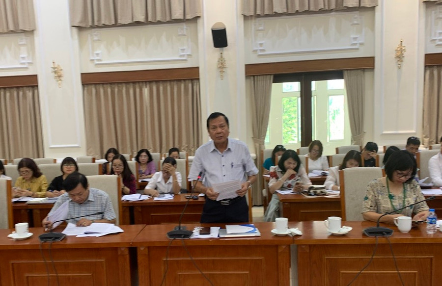 Phó Giám đốc Sở GD&amp;ĐT Nguyễn Văn Thêm chia sẻ kinh nghiệm của Bắc Giang.