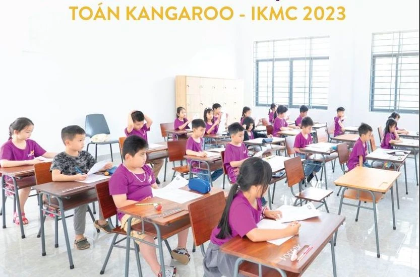 Kỳ thi Tư duy Toán học và Toán quốc tế Kangaroo thu hút đông đảo học sinh tham gia.