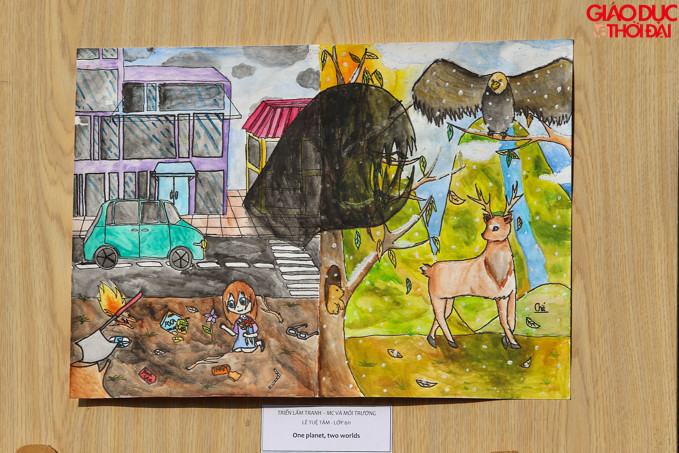 Mỗi bức tranh chứa một thông điệp rõ ràng.