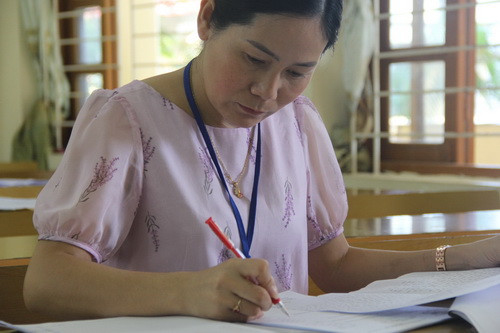 Rà soát từng từng ý để chấm điểm chuẩn xác cho thí sinh