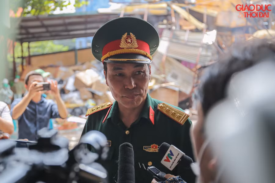 Thượng tá Nguyễn Văn Bổng, Trưởng Ban Cứu hộ, cứu nạn Bộ Tư lệnh Thủ đô.