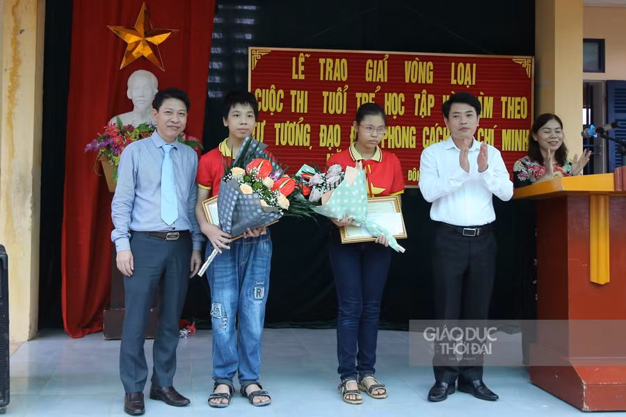 Hai học sinh của Thái Bình đạt giải vòng loại cuộc thi là em Phạm Thị Khánh Huyền (giải Nhì tuần) và em Lưu Đức Tài (giải Ba tuần), Trường THCS Hợp Hưng.