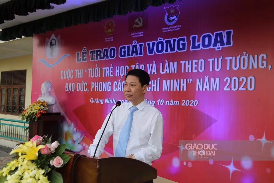 Ông Nguyễn Xuân An Việt phát biểu tại buổi lễ.