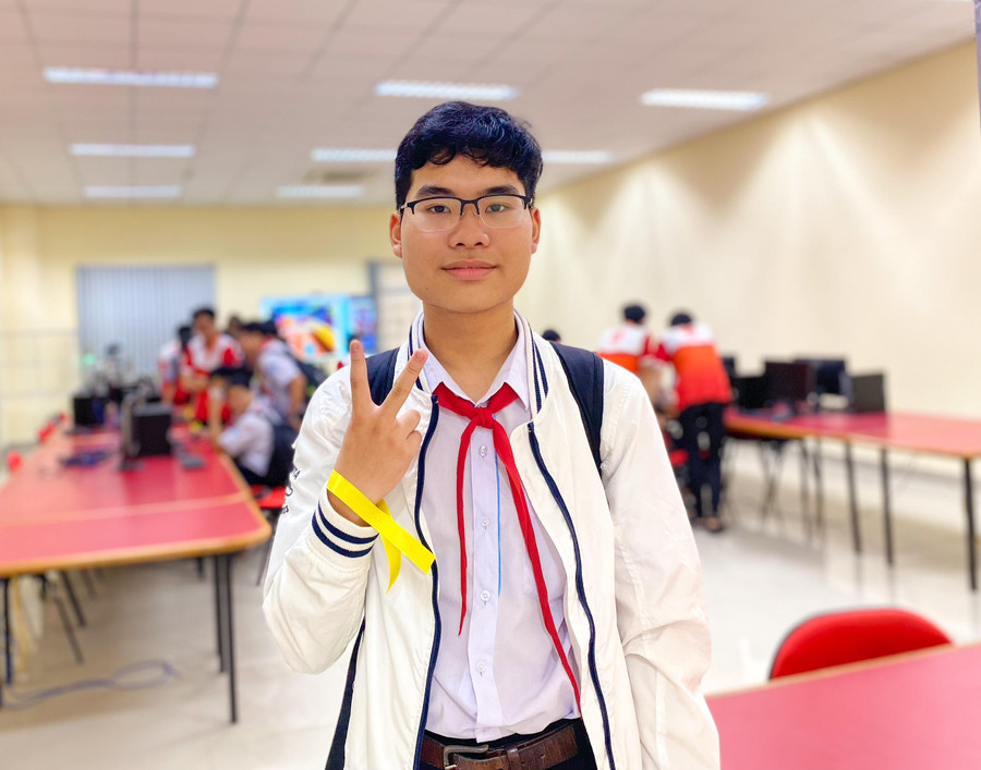 Em Nguyễn Phước Quý Lâm – học sinh khối 9, Trường THCS Nguyễn Tri Phương ấn tượng về buổi hướng nghiệp. Em Nguyễn Phước Quý Lâm – học sinh khối 9, Trường THCS Nguyễn Tri Phương ấn tượng về buổi hướng nghiệp.