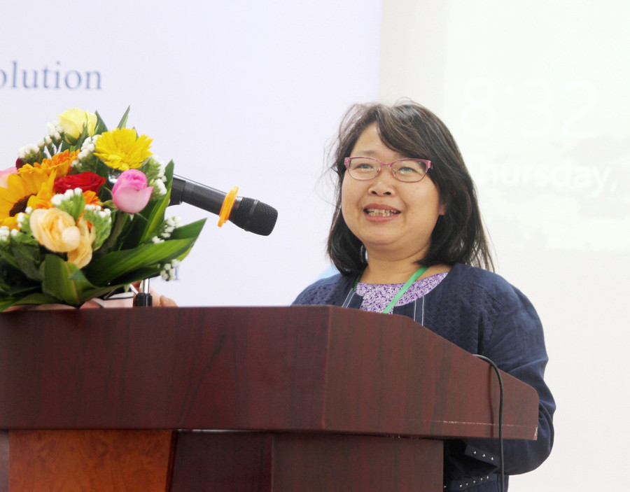 PGS.TS. Nguyễn Phương Ngọc, Giám đốc Viện Nghiên cứu Châu Á - Đại học Aix Marseille, Pháp phát biểu.