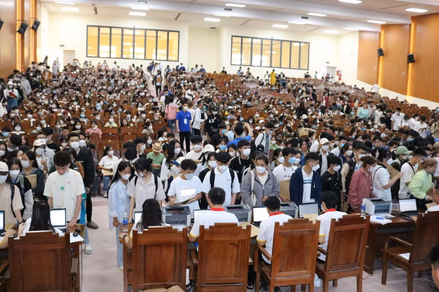 Nhiều sinh viên chọn Trường Đại học Luật, Đại học Huế để học tập và trau dồi nghề nghiệp.