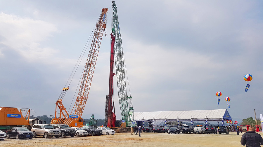 Công trường dự án chuẩn bị khởi công phía đường Kim Long giao Nguyễn Phúc Nguyên và Nguyễn Hoàng.