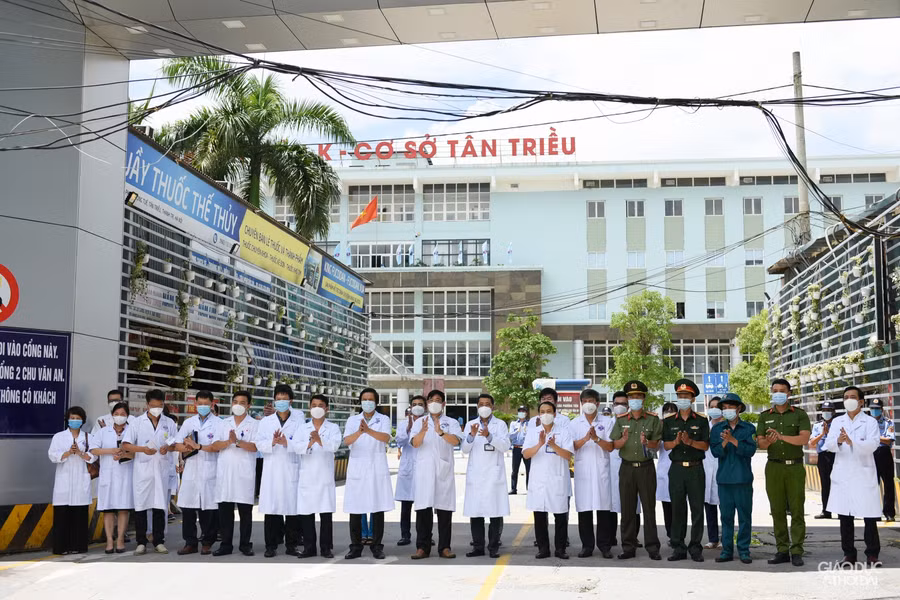 13h ngày hôm nay 14/6, Bệnh viện K, cơ sở Tân Triều chính thức kết thúc thời gian cách ly y tế.