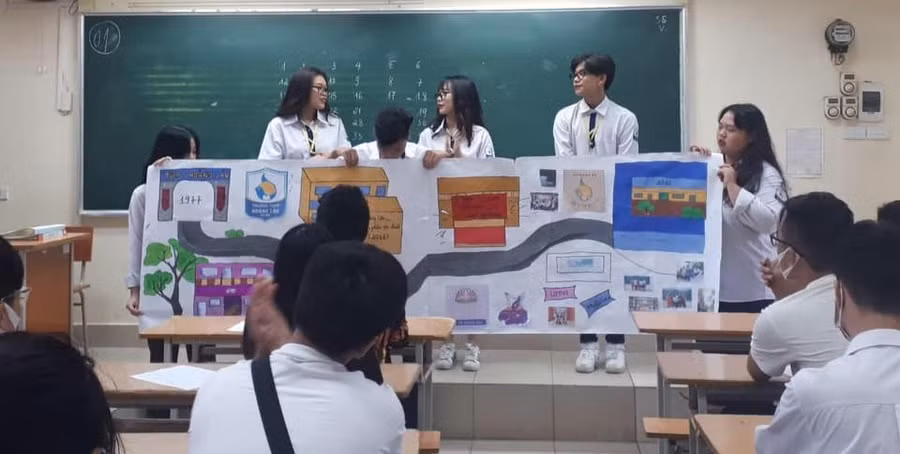 Hoạt động ngoại khoá của Trường THPT Hoàng Cầu mang đến nhiều niềm vui, hạnh phúc cho học sinh.