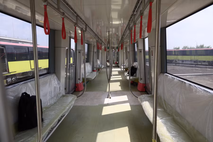 Từ năm 2021, các đoàn tàu đã được vận hành kiểm tra kỹ thuật từ ga S1 đến ga S8.