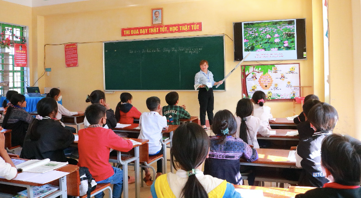 Ứng dụng công nghệ thông tin giúp giờ học hấp dẫn hơn đối với học sinh.