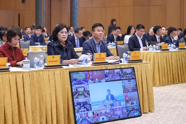 Lãnh đạo các bộ, ngành và đại biểu dự Hội nghị - Ảnh: VGP/Nhật Bắc