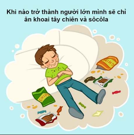 Sự khác biệt giữa tưởng tượng và thực tế khi trở thành người lớn - Ảnh 1 Su khac biet giua tuong tuong va thuc te khi tro thanh nguoi lon - Anh 1