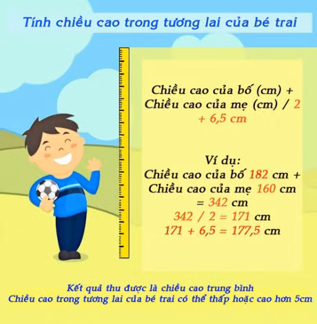 Cong thuc tinh chieu cao tuong lai cua tre cuc don gian va chinh xac - Anh 1