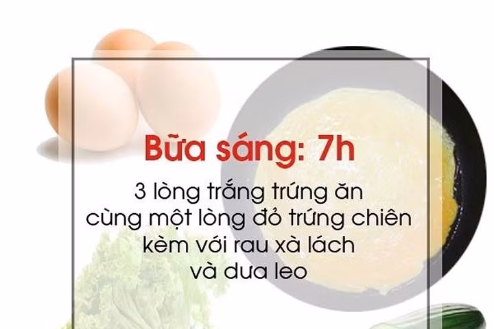 Thực đơn mẫu cho người muốn giảm cân