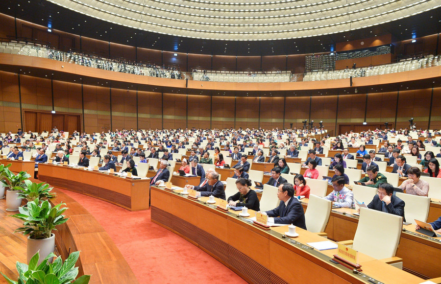 Toàn cảnh phiên làm việc buổi sáng - kỳ họp thứ 5 Quốc hội khóa XV. Toàn cảnh phiên làm việc buổi sáng - kỳ họp thứ 5 Quốc hội khóa XV.