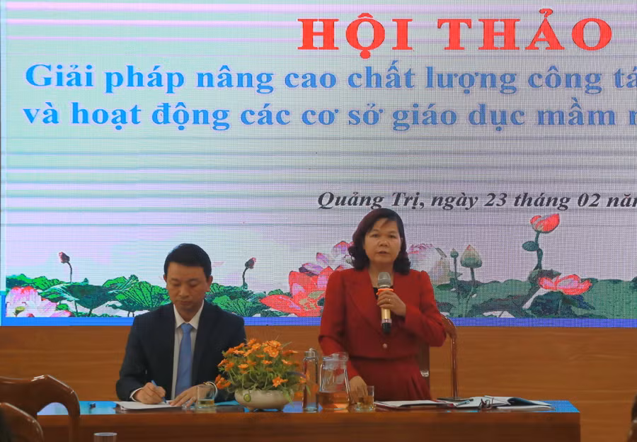 Bà Võ Thị Loan – Phó trưởng Phòng Giáo dục Tiểu học - Giáo dục Mầm non cho biết, các hoạt động chuyên môn đối với giáo viên cơ sở GDMN ngoài công lập luôn được quan tâm.