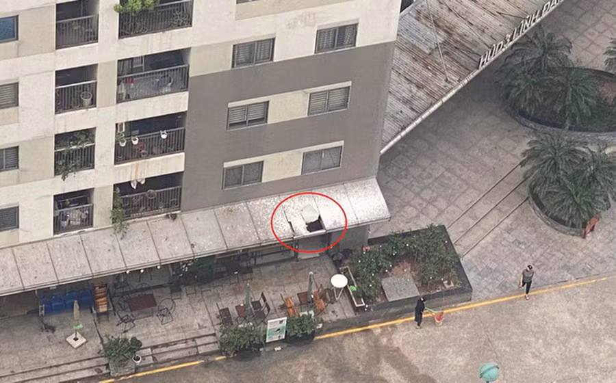 Hiện trường nơi xảy ra vụ việc.