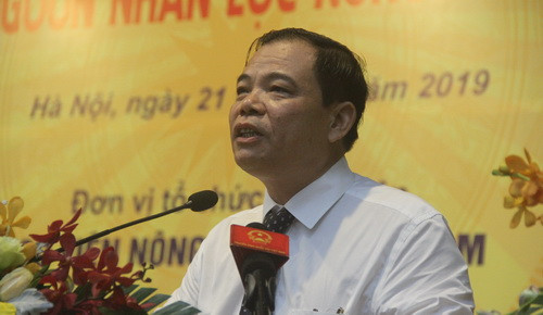 Bộ trưởng Bộ Nông nghiệp và Phát triển Nông thôn Nguyễn Xuân Cường phát biểu Bộ trưởng Bộ Nông nghiệp và Phát triển Nông thôn Nguyễn Xuân Cường phát biểu