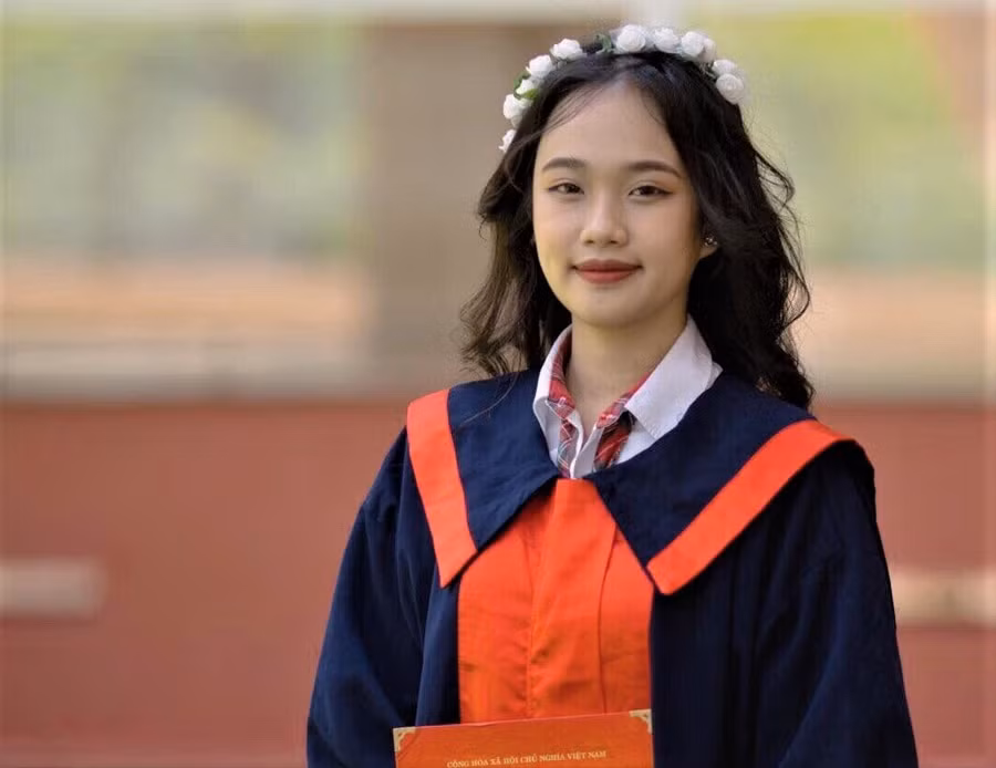 Nữ sinh Phan Thị Thảo Trang, tân sinh viên trường ĐH Fulbright Việt Nam.