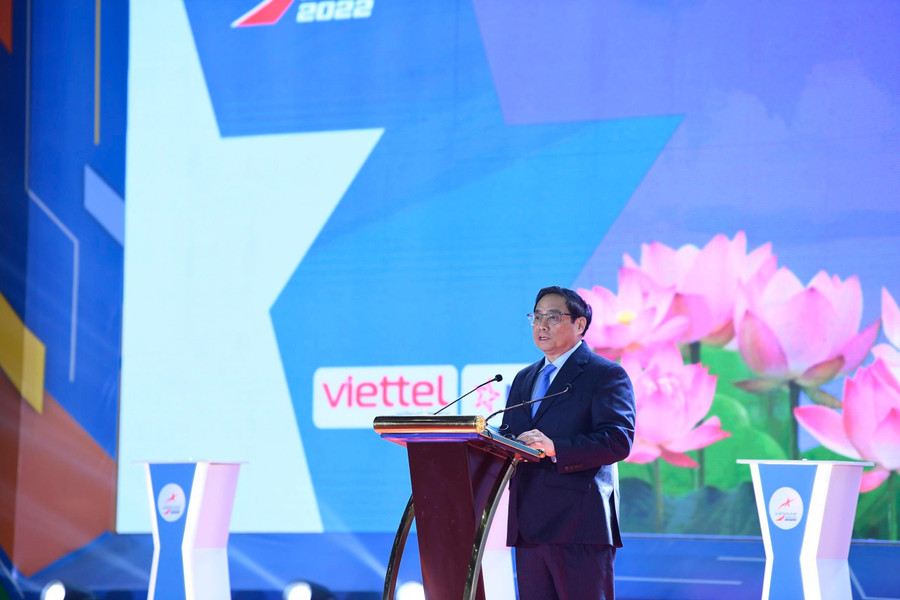 Thủ tướng Chính phủ Phạm Minh Chính phát biểu tại lễ khai mạc.