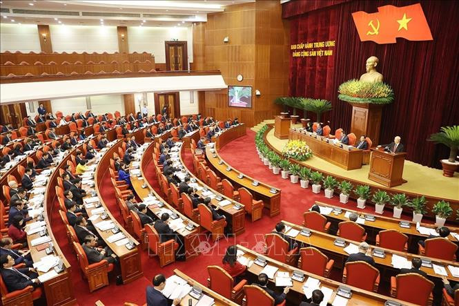 Tổng Bí thư Nguyễn Phú Trọng phát biểu khai mạc hội nghị. Ảnh: Trí Dũng/TTXVN Tổng Bí thư Nguyễn Phú Trọng phát biểu khai mạc hội nghị. Ảnh: Trí Dũng/TTXVN