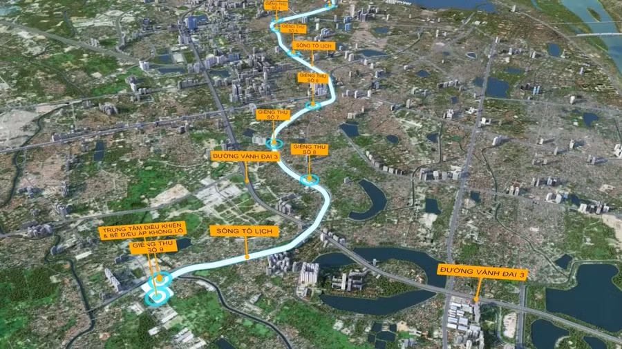 Theo ông Nguyễn Tuấn Anh – Chủ tịch JVE Group: Giải pháp xây dựng “dòng sông ngầm” để mực nước của dòng sông ngầm không bị ảnh hưởng bởi mực nước của các “dòng sông hở” như sông Tô Lịch, sông Nhuệ vv… thì sẽ giải quyết được vấn đề tiêu thoát nước để chống úng ngập khi xảy ra mưa bão.