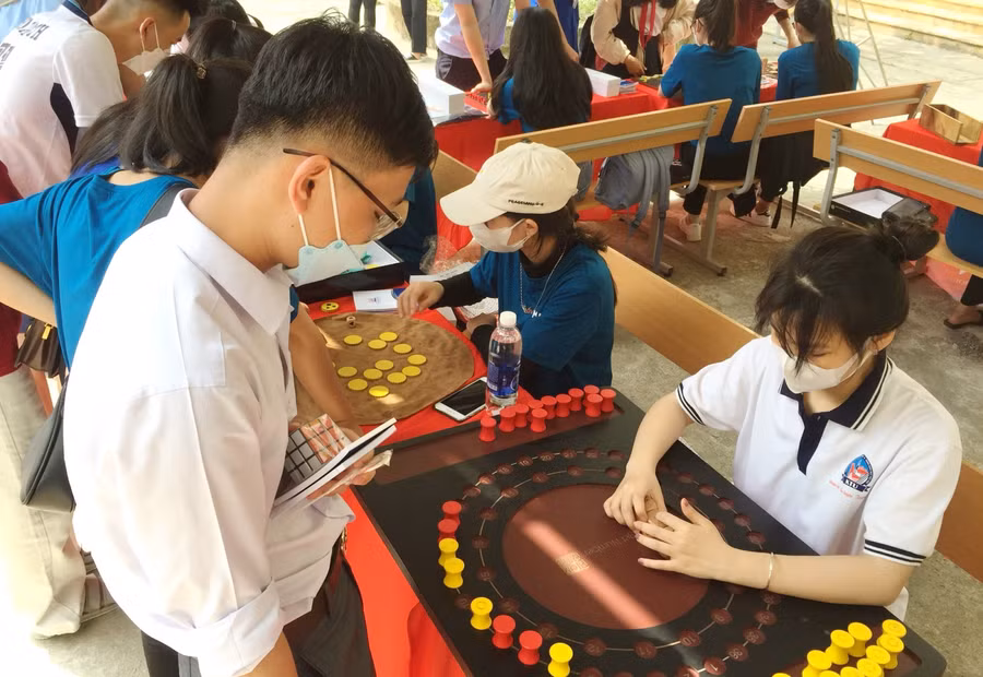 Tham gia Ngày hội Toán học, học sinh được trải nghiệm nhiều hoạt động thú vị