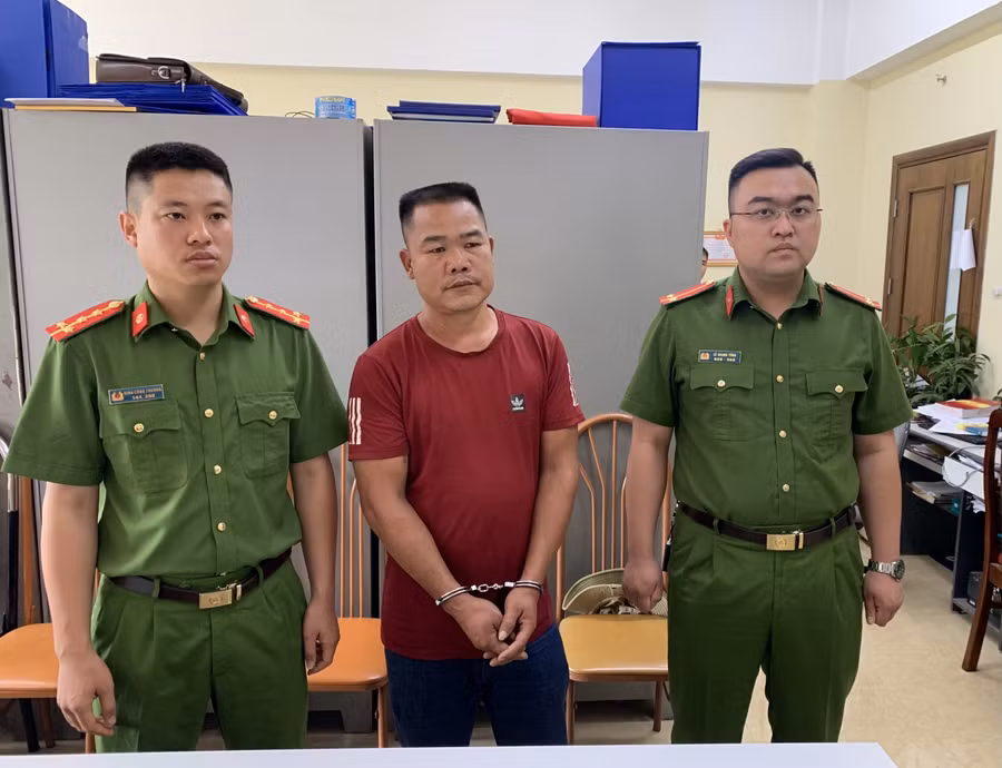 Lò Văn Quý tại cơ quan chức năng. Ảnh: Công an Sơn La.