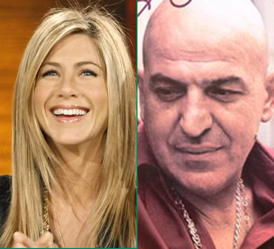 Jennifer Aniston (L) and Telly Savalas (Xinhua/Reuters File Photo) Their surprising connection: Jennifer Aniston has legendary James Bond supervillain, Telly Savalas, as a godfather