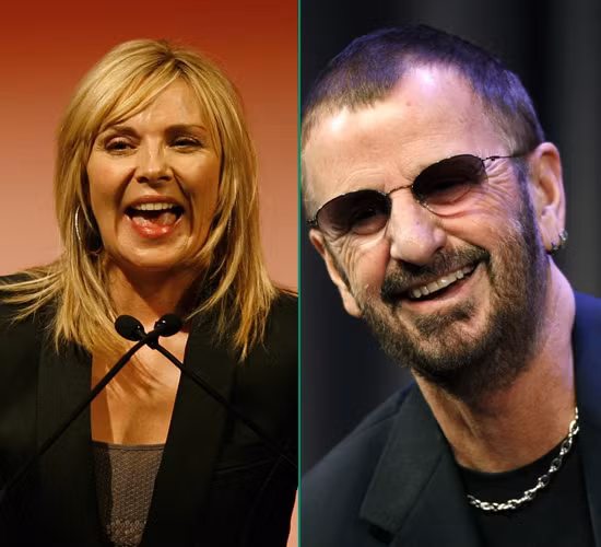 Kim Cattrall (L) and Ringo Starr (Xinhua/Reuters File Photo) Their surprising connection: The 