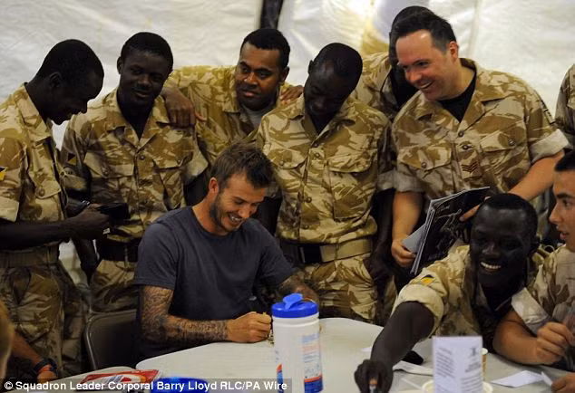 The player said he was full of admiration for the men and women serving there Read more: http://www.dailymail.co.uk/news/worldnews/article-1280468/David-Beckham-hails-amazing-troops-visit-Afghanistan.html#ixzz0olRPeePP