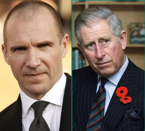 Ralph Fiennes (L) and Prince Charles (Xinhua/Reuters File Photo) Their surprising connection: Ralph Fiennes and his younger brother Joseph are the 8th cousins of HRH Prince Charles.