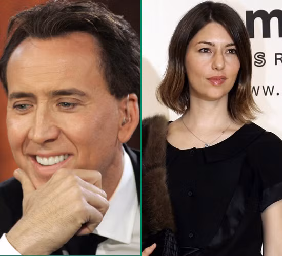 Nicolas Cage (L) and Sophia Coppola (Xinhua/Reuters File Photo) Their surprising connection: Nicolas Cage is the cousin of the director Sophia Coppola whose father is the legendary director Francis Ford Coppola.