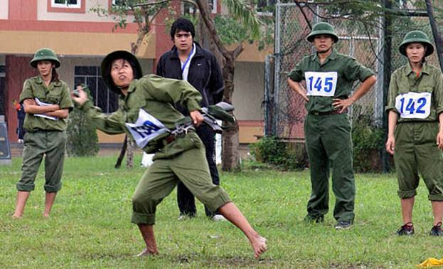 Nội dung thi ném lựu đạn tại Hội thi Nội dung thi ném lựu đạn tại Hội thi
