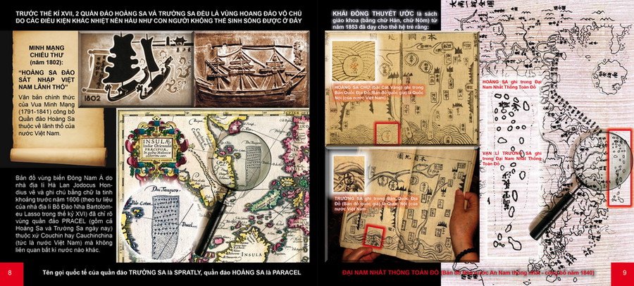 Một số hình ảnh tư liệu khẳng định chủ quyền của 2 quần đảo Hoàng Sa và Trường Sa là của Việt Nam.