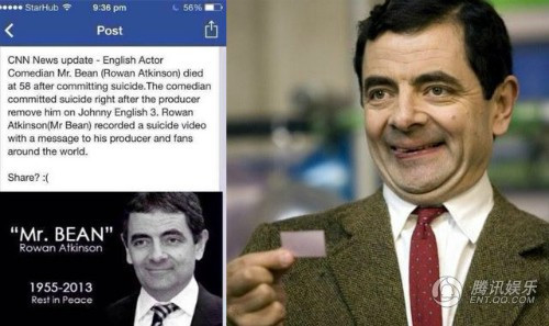 Danh hài Mr Bean và tin đồn qua đời lần thứ hai