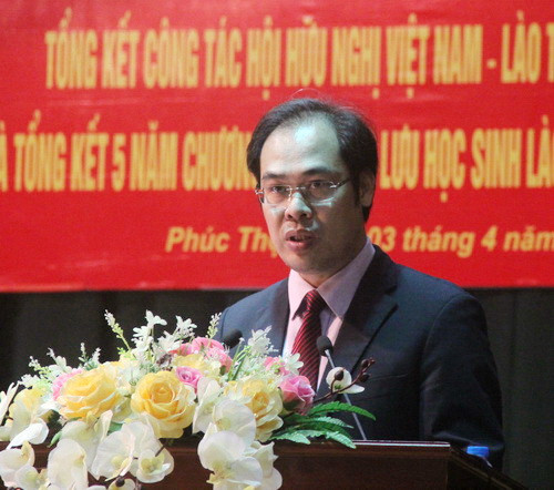 Ông Nguyễn Hải Thanh- Phó Cục trưởng Cục Hợp tác quốc tế: Bộ GD&ĐT luôn coi trọng việc đào tạo nguồn nhân lực có chất lượng cao đối với nước bạn Lào