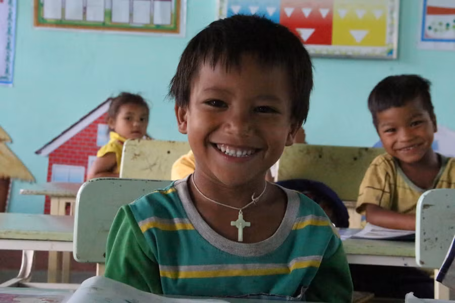 Học sinh hào hứng, thích thú học chương trình SGK mới.