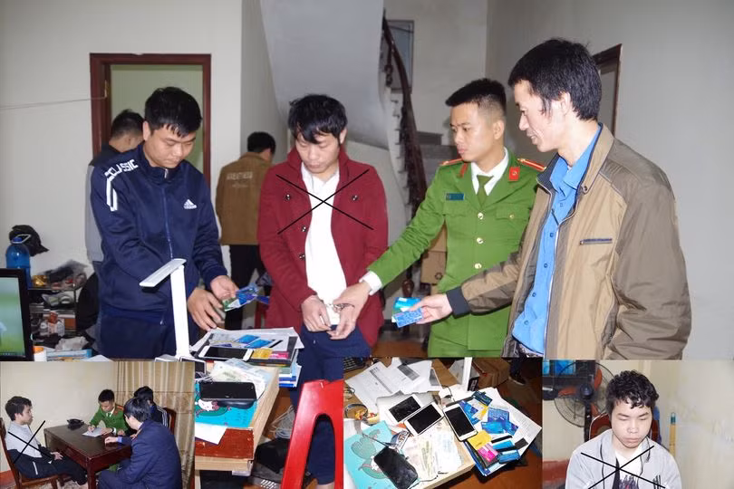 Hai đối tượng cùng tang vật bị cơ quan chức năng tạm giữ. Ảnh: Công an Hà Nam