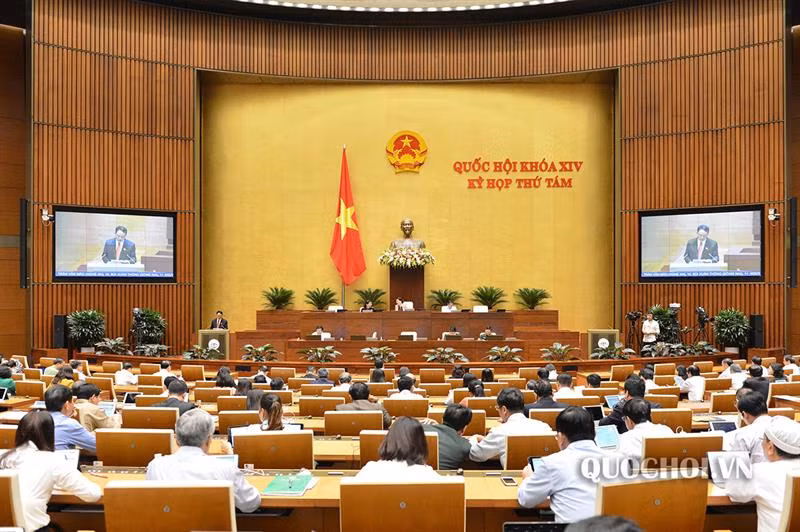 Toàn cảnh kỳ họp thứ 8 Quốc hội Khoá XIV sáng ngày 28/10