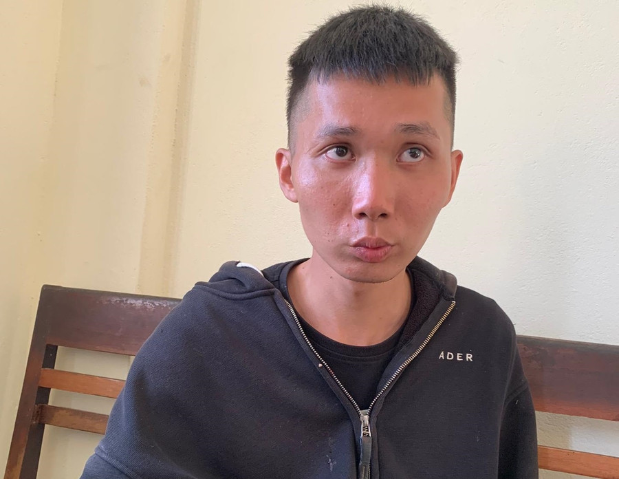 Nguyễn Văn Dũng tại cơ quan công an.